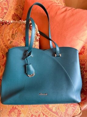 Lovevook Teal Large Laptop Work Tote Shoulder Bag